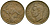 Австралия 1 пенни 1943 Георг VI (1937-1952), кенгуру KM 36 бронза 4120-731