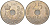 ДАНИЯ 25 ЭРЕ 1983 R;B, МАРГРЕТЕ II (1972-) KM 861.3 медно-никель 202-751
