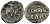 ВЕЛИКОЕ КНЯЖЕСТВО МОСКОВСКОЕ ДЕНГА 1535 - 1547 ИВАН IV ВАСИЛЬЕВИЧ, МОСКОВСКИЙ МОНЕТНЫЙ ДВОР, 0,36 ГР ГиК №41 серебро 262-1227