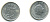 Нидерланды 25 центов 1966 Юлиана (1949-1980) KM 183 никель UNC 83-1022