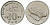 Малайзия 10 сенов 2001 цветок KM 51 медно-никель 4173-968