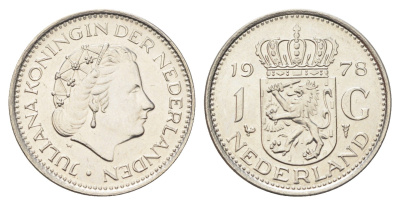 Нидерланды 1 гульден 1978 Юлиана (1948-1980) KM 184a никель UNC 4706-1244