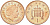 Великобритания 1 пенни 2005 Елизавета II (1952-2022) KM 986, Spink 4710 (B5) сталь плакированная медью UNC 4614-814