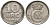 ДАНИЯ 10 ЭРЕ 1921 HCN; GJ, КРИСТИАН X (1912-1947) KM 818.2а медно-никель 4549-1166
