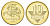 Литва 10 центов 2009 KM 106 никель латунь UNC 4625-569