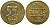 Нидерланды 55 гульденов? 55 GLD N 869, жетон бронза 4521-723