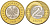 Польша 2 злотых 2009 MW KM 283 биметалл 83-1651