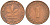 ФРГ 1 ПФЕННИГ 1950 F KM 105, J.380 сталь плакированная медью 4396-1515