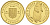 Украина 2 гривны 2007 сурок степной (бабак), вес 1,24 гр. KM 431 золото PROOF 00-000-00