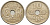 ДАНИЯ 10 ЭРЕ 1924 HCN ; GJ, КРИСТИАН X (1912-1947) KM 822.1 медно-никель 211-665