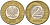 Польша 2 злотых 2009 MW KM 283 биметалл 4561-445