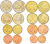 Финляндия евронабор из 8 монет 2000-2004 монеты в капсулах 1-4-3-38