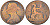 Великобритания 1 пенни ND (1874-1894) Виктория (1837-1901) KM 755, Spink 3954 бронза  4149-416