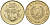 Кипр 10 центов 1990 KM 56.2 никель латунь 4141-1154