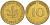 ФРГ 10 ПФЕННИГОВ 1969 J KM 108, J. 383 сталь плакированная латунью 219-434