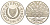 Кипр 1 фунт 1996 XXVI летние Олимпийские Игры, Атланта 1996 KM 71a серебро PROOF 1521-1512