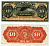 Коста-Рика 10 песо 1899 Banco de Costa Rica, Ниагарский водопад Pick S164r  бумага  UNC (пресс) 435-74-2-2