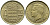Монако 10 франков 1951 Ренье III (1949-2005) KM 130 алюминиевая бронза 4391-1031