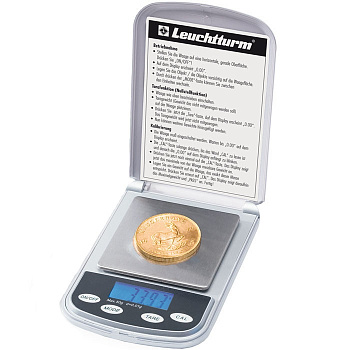 Карманные весы для монет DW 2, до 500 грамм. Производство Германия, Leuchtturm. 326729