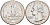 США 25 центов (квотер) 1995 D, Вашингтон KM A164a медь плакированная медно-никелем 190-421