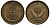 СССР 1 копейка 1988 Федорин № 175, лмд, цифры расставлены KM 126а латунь 186-1015