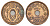 Дания 5 эре 1928 N, Кристиан X (1912-1947) KM 828 бронза 4700-831