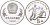Китай 5 юаней 1989 футбол, два игрока KM 245 серебро PROOF 1081-10-32