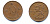 Финляндия 10 пенни 1934 республика (1918-1962) KM 24 медь 51-5431