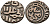 Индия 2 гани 1296-1316 AD Делийский Султанат, Ала аль-Дин Мохаммед биллон 4110-1768