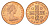 Остров Мэн 1 пенни 1971 KM 20 бронза UNC 4623-546