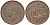 Великобритания 1/2 пенни 1945 Георг VI (1936-1952) KM 844, Spink 4115 бронза aUNC 4163-1126