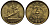 Китай 1 джао 1987 6-е национальные игры, гимнастика KM 155 латунь UNC 1072-10-64