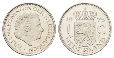 Нидерланды 1 гульден 1975 Юлиана (1948-1980) KM 184a никель 4706-1241