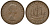 Великобритания 1/2 пенни 1957 Елизавета II (1952-2022) KM 896, Spink 4158 бронза 4163-611