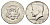 США 1/2 доллара (50 центов) 1970 D, Джон Кеннеди KM 202a серебро UNC 1527-1325