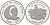 Непал 25 рупий 1974 BS 2031, Гималайский монал KM 839a серебро PROOF 1091-4-61