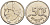 БЕЛЬГИЯ 50 ФРАНКОВ 1989 BELGIQUE, БОДУЭН I (1951-1993) KM 168 никель 4398-1015