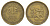 Монако 2 франка 1924 год-тип KM 112 алюминиевая бронза 1523-423