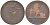 БЕЛЬГИЯ 2 САНТИМА 1863 BELGES KM 4.2 медь 106-417
