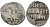 ВЕЛИКОЕ КНЯЖЕСТВО МОСКОВСКОЕ ДЕНГА 1535 - 1547 ИВАН IV ВАСИЛЬЕВИЧ, МОСКОВСКИЙ МОНЕТНЫЙ ДВОР, 0,32 ГР ГиК №48 серебро 262-1051
