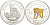 Того 1000 франков 2004 серия китайский гороскоп, год обезьяны KM 34 серебро PROOF 02-263-32