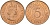 Маврикий 5 центов 1978 KM 34 бронза UNC 4620-1117