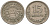 Монголия 15 мунгу 1945 35 KM 19 медно-никель 116-553