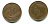 Великобритания 1/2 пенни 1945 Георг VI (1936-1952) KM 844, Spink 4115 бронза 540-442