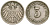 Германия 5 пфеннигов 1906 D KM 11 медно-никель 4169-435