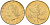 Италия 20 лир 1991 R, дубовый лист KM 97.2 алюминиевая бронза  UNC  4594-768
