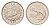 Мальта 10 центов 1986 год-тип, золотая макрель KM 76 медно-никель UNC 39-616