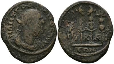 Римская Империя, Провинция Вифиния, Никея АЕ 238 - 244 Гордиан III fine BMC 119 бронза 1073-10-36