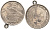 Испания 25 песет 1957(65) Франциско Франко (1939-1975), кулон, с кольцом для ношения KM 787 медно-никель 4583-1045