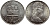 Гибралтар 1 крона 1970 Елизавета II (1952-2022), старый замок KM 4 медно-никель UNC 74-731
